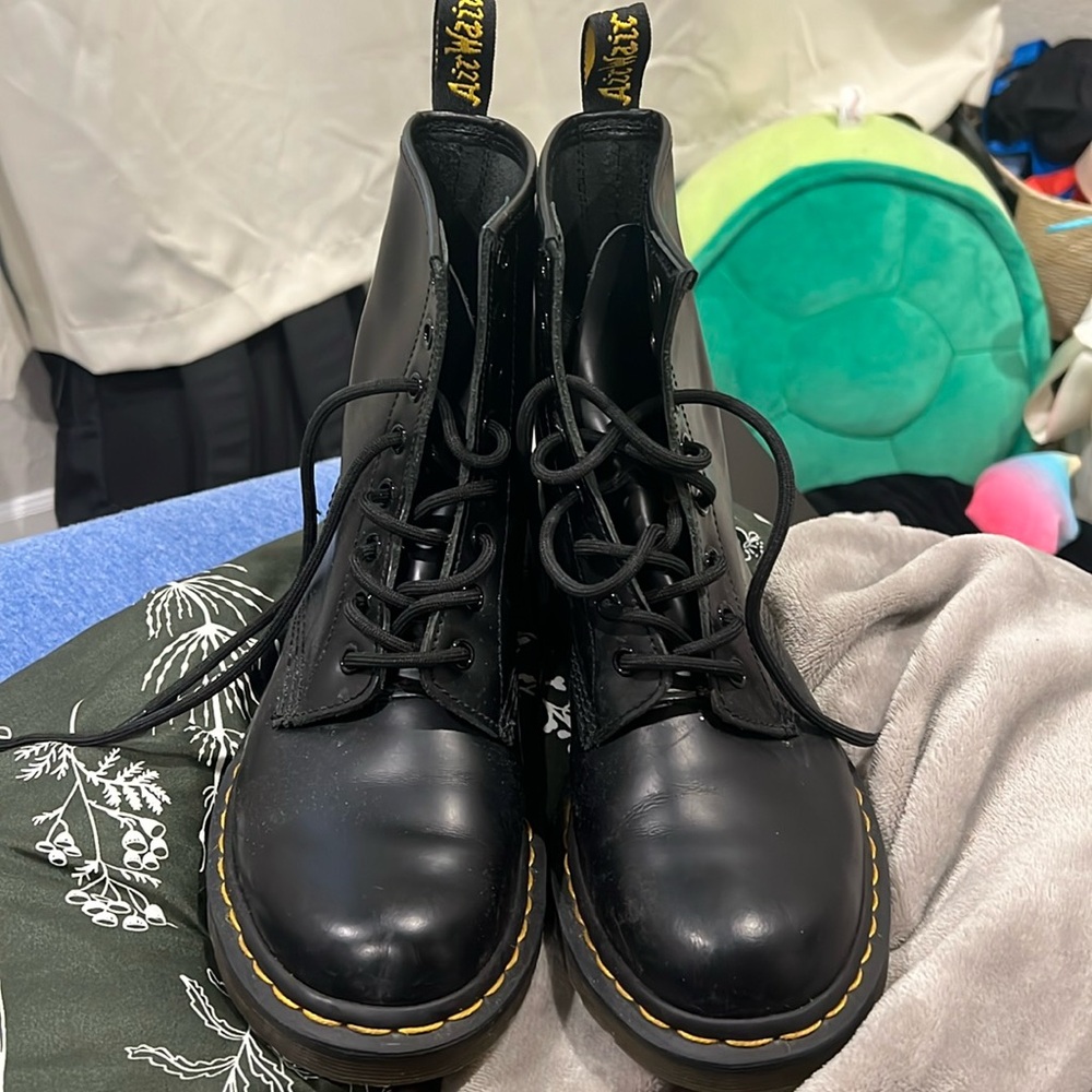 Dr. Martins Leather Combat Boots